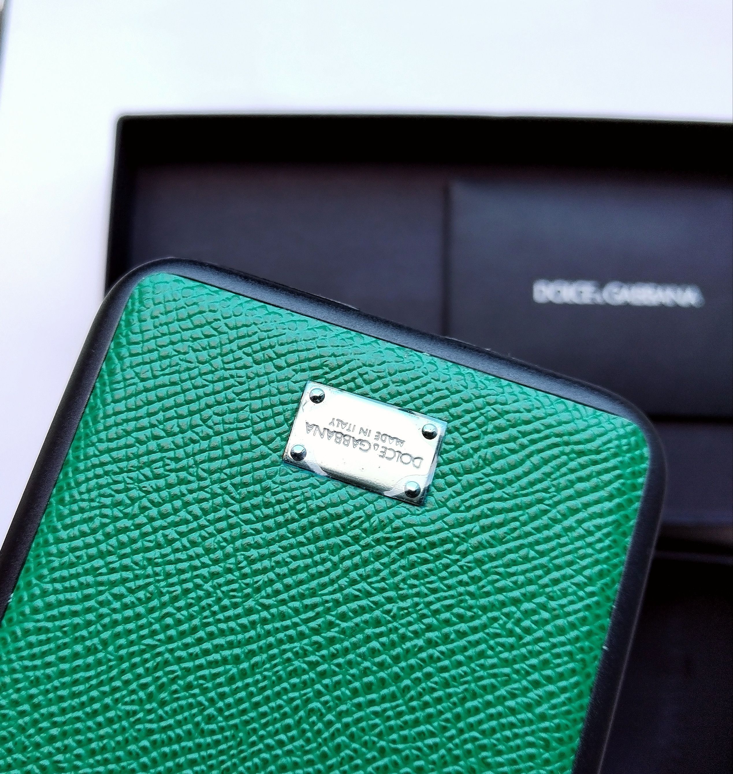 Dolce & Gabbana iphone 7/8 Plus case green saffiano leather Size ONE SIZE - 8 Thumbnail