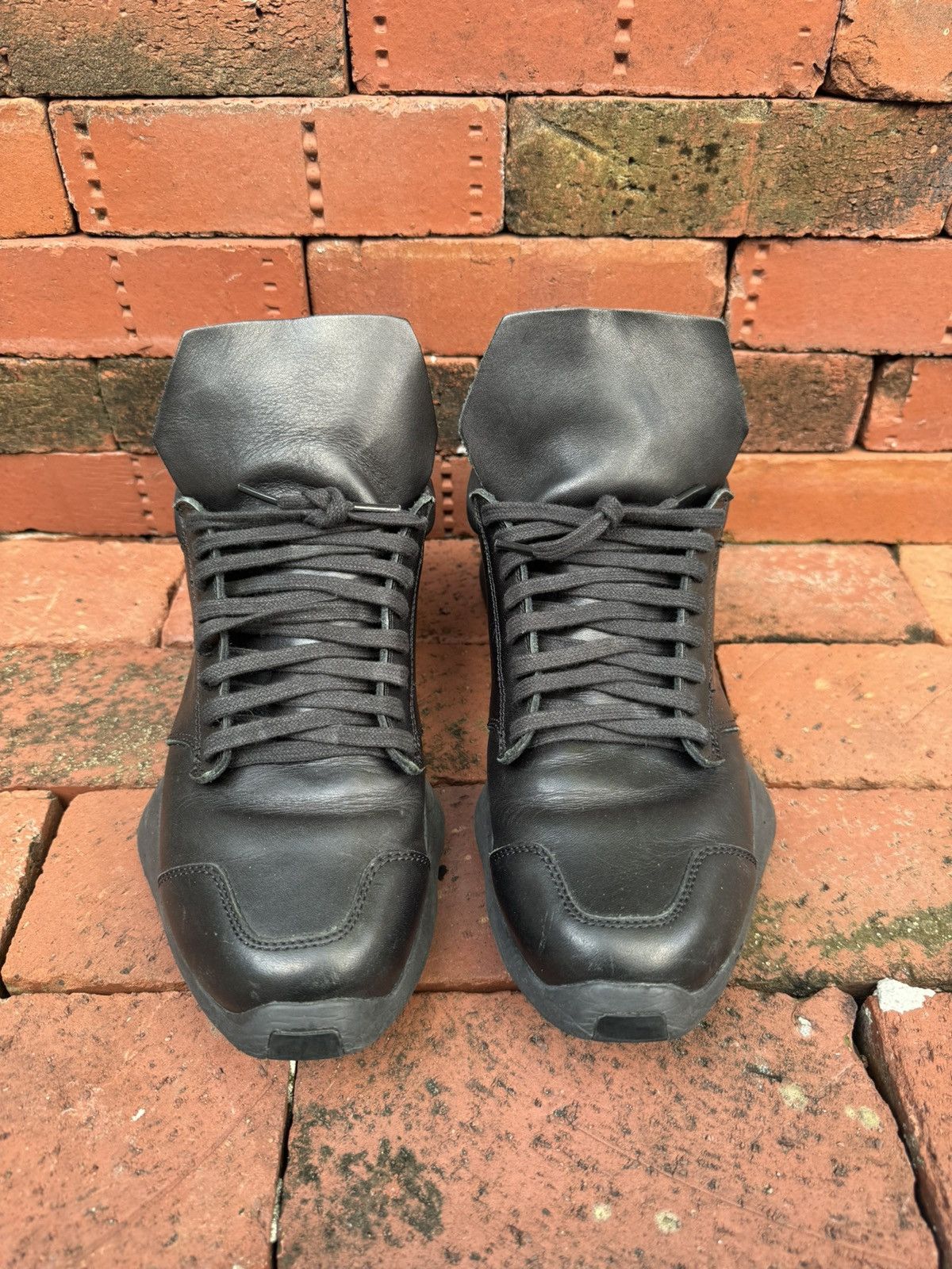 Adidas × Rick Owens Rick Owens Runner Leather RO Size US 8.5 / EU 41-42 - 2 Thumbnail