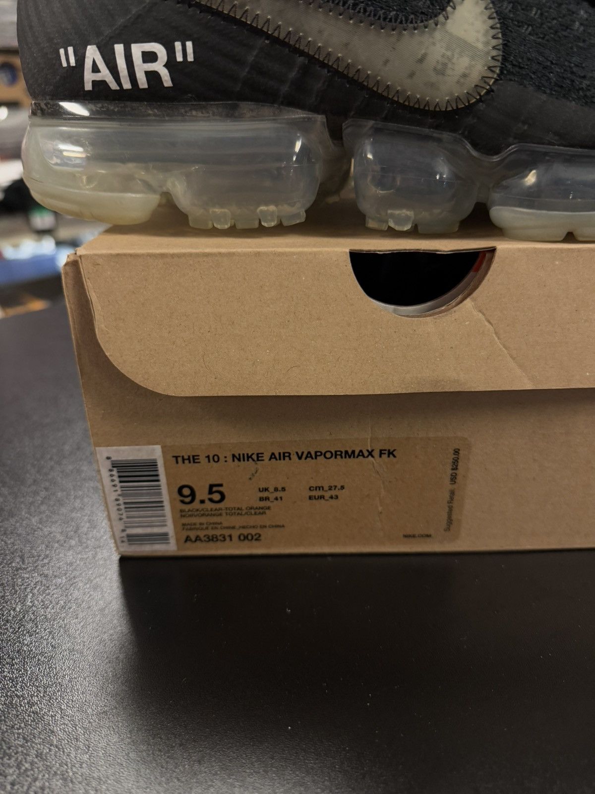Off-White Nike Off White Vapormax Size 9.5 VNDS Size US 9.5 / EU 42-43 - 23 Thumbnail
