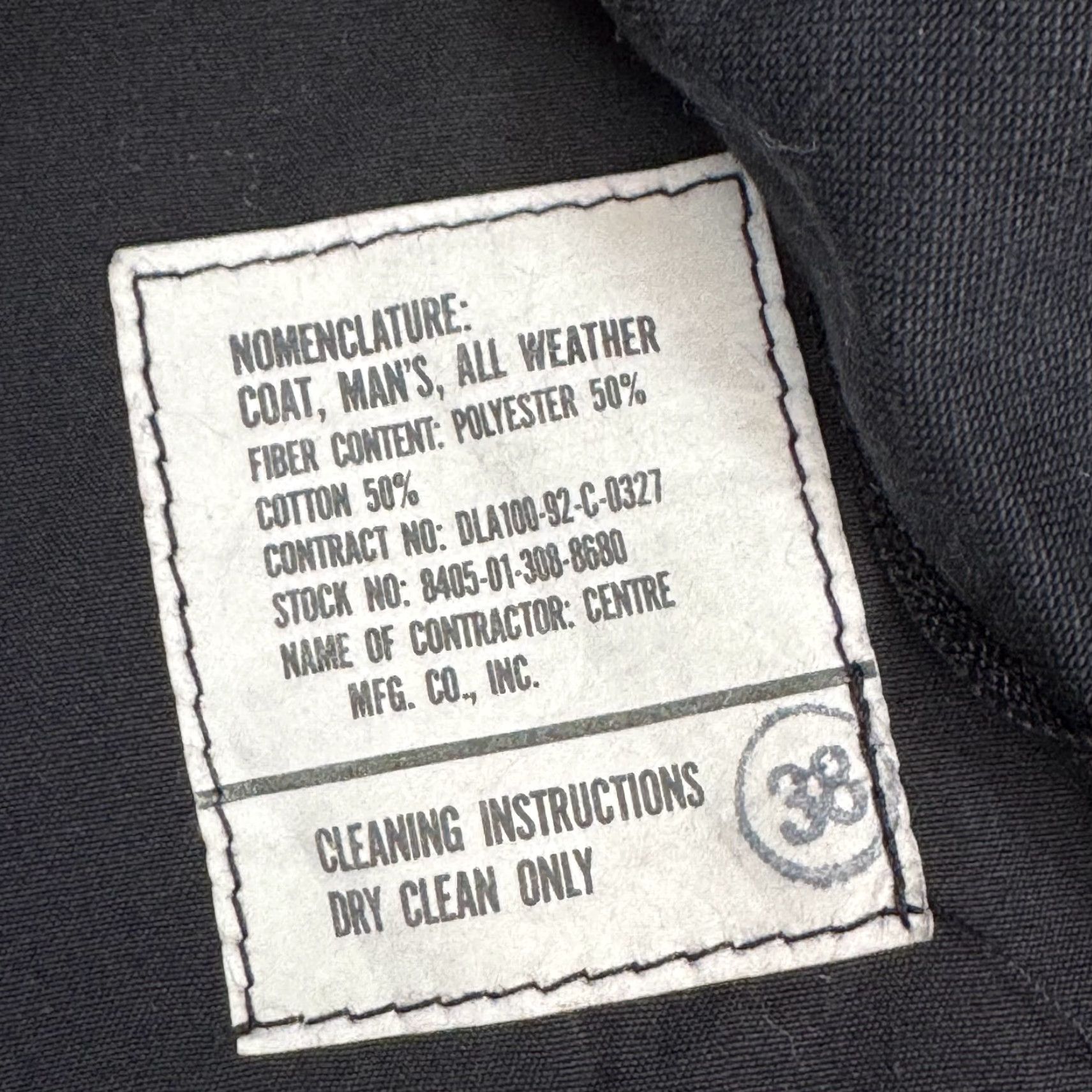 Vintage VINTAGE Centre Coat 34 Short Blue All Weather Trench Coat Jacket Mens 90s 41 in Chest Pockets Split Collar Solid Pattern Long Regular Size US 34 / EU 50 - 5 Thumbnail
