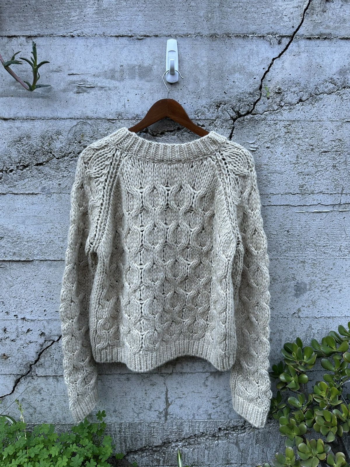 Acne Studios RARE GRAIL Acne Studios oatmeal Italian chunky knit sweater Size US M / EU 48-50 / 2 - 3 Thumbnail