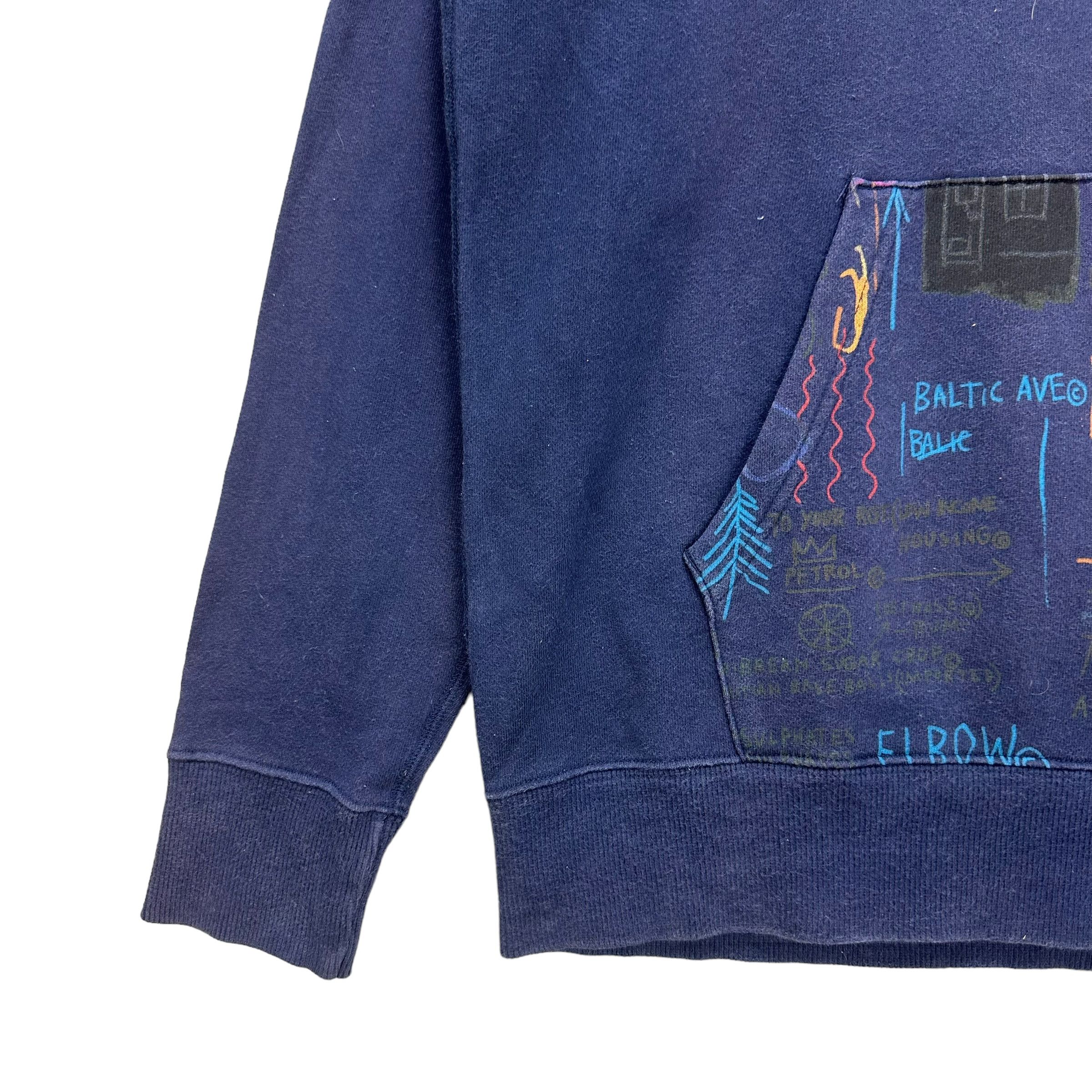 Japanese Brand JEAN MICHEL BASQUIAT BIG LOGO PULLOVER HOODIES #8707-021 Size US XL / EU 56 / 4 - 5 Thumbnail