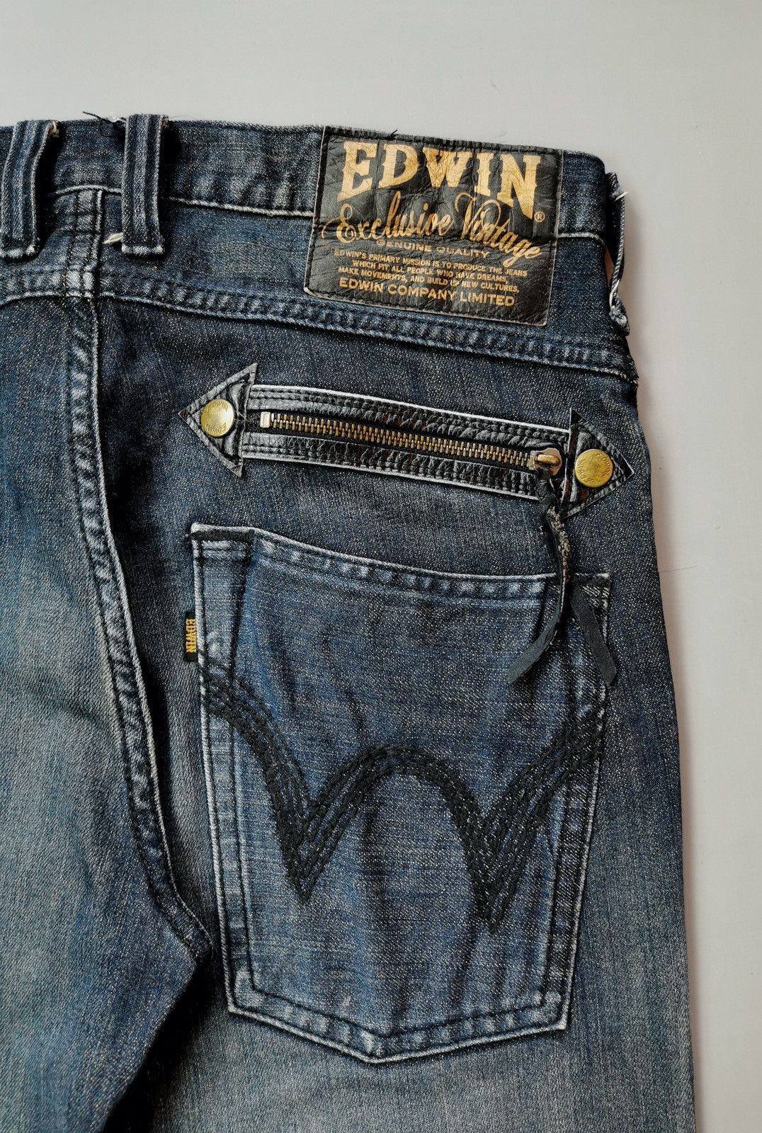 Edwin × Japanese Brand × Vintage Edwin EXV 3/4 Jeans (LG56) Size US 32 / EU 48 - 5 Thumbnail
