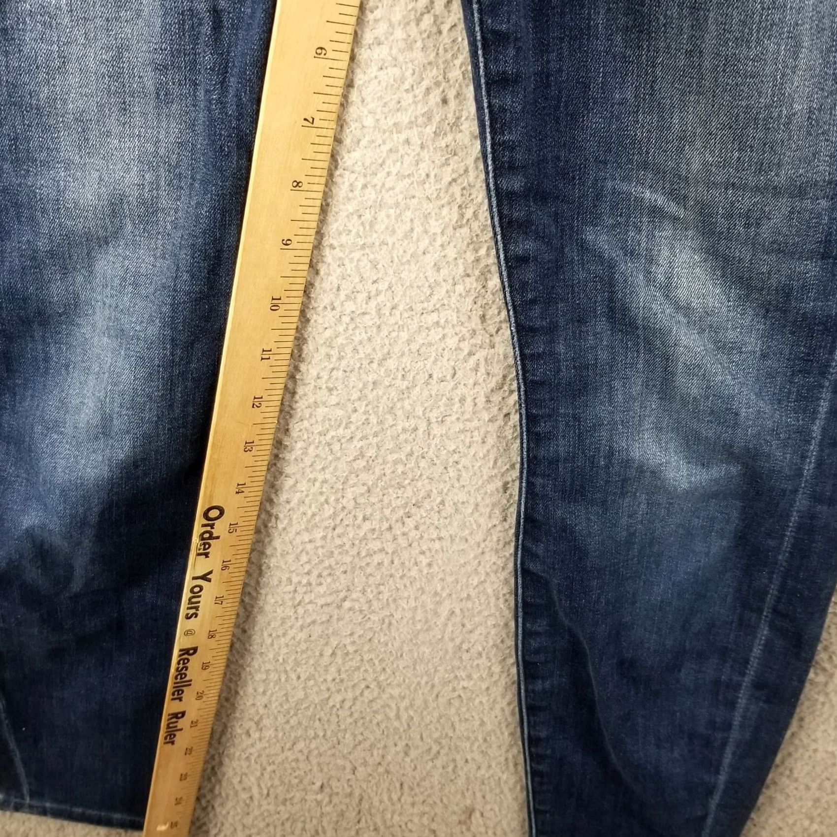 7 For All Mankind 7 For All Mankind Jeans Women 25 Gwenevere Slim Skinny Ankle High Waist 90s Blue Denim Stretch Button Embroidered Mens Womens Girls Size 42" / US 20 - 6 Thumbnail