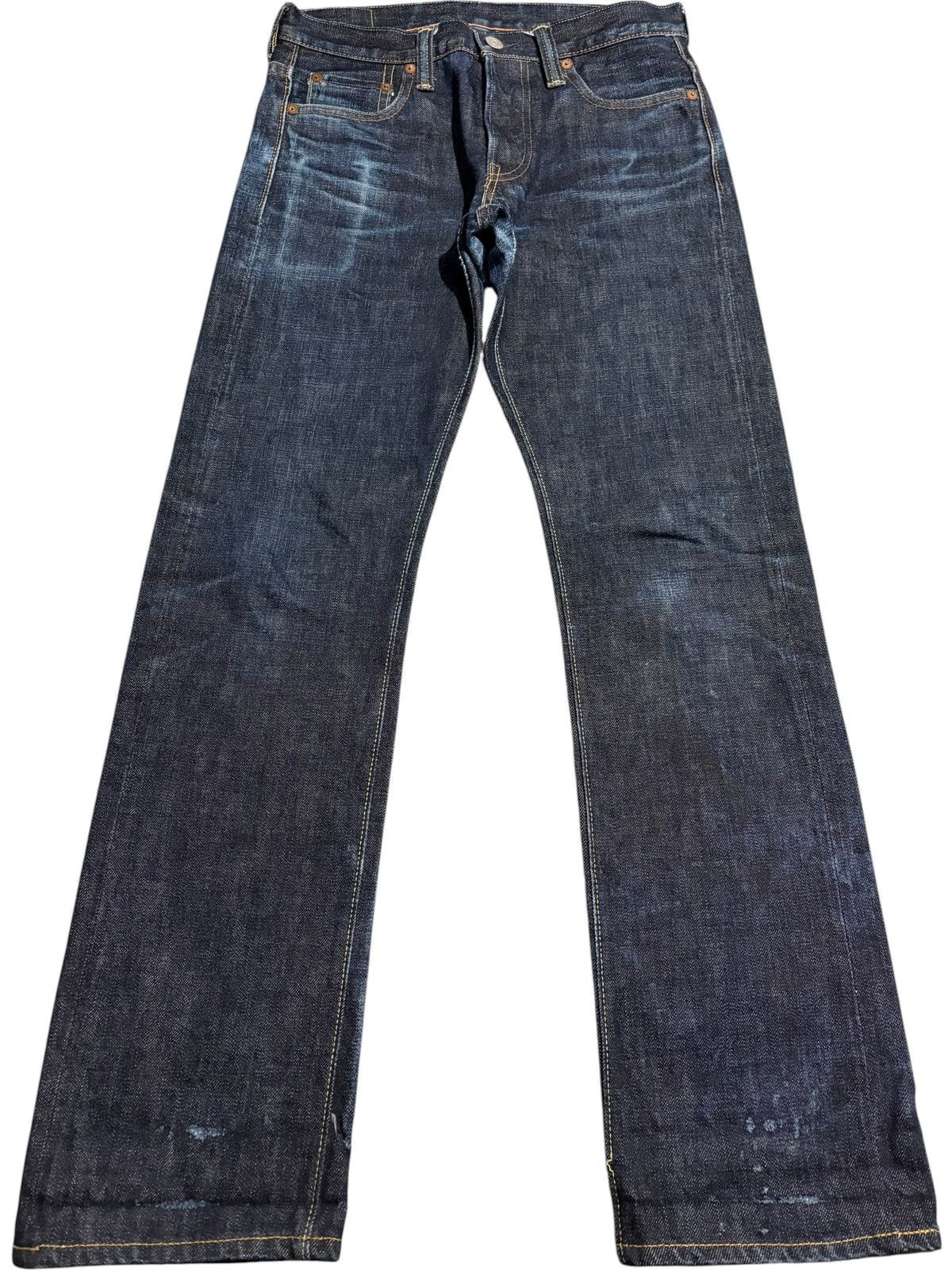 Blue In Green × Full Count & Co. FULLCOUNT X BLUE IN GREEN Selvedge Denim Japanese Whiskered Size US 28 / EU 44 - 1 Thumbnail