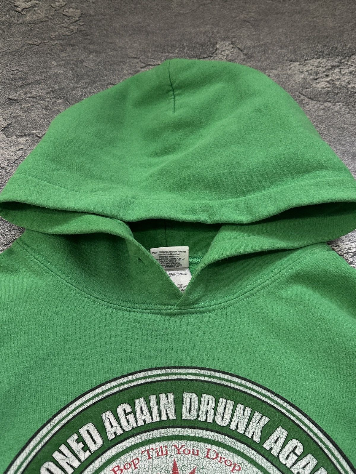 Vintage Vintage Amsterdam Weed XXX Hoodie L "Horny Again" Green Size US L / EU 52-54 / 3 - 8 Thumbnail