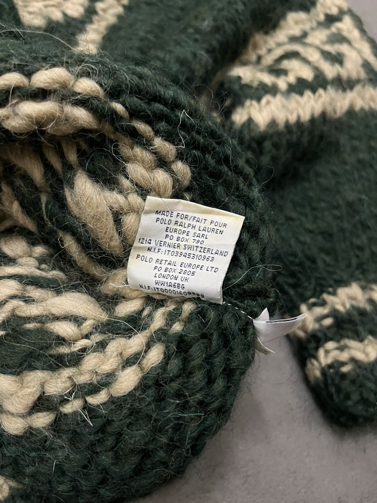 Polo Ralph Lauren Vintage 90s polo ralph lauren hand knit sweater 100% wool Size US L / EU 52-54 / 3 - 5 Thumbnail