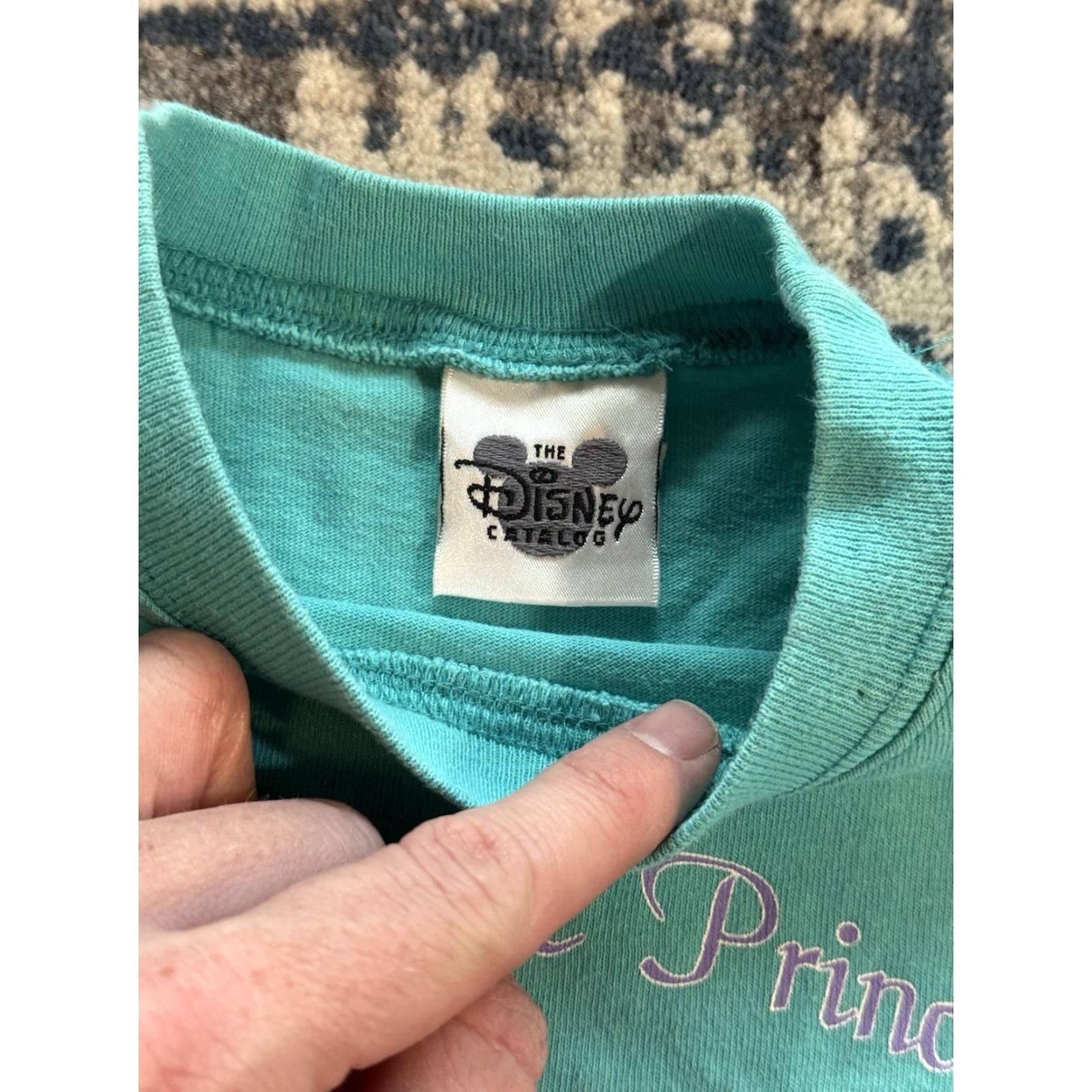 Disney VINTAGE Disney The Little Mermaid Ariel My Favorite Princess Long Sleeve S Girls Teal 1990s Cotton Sportswear/Beach Size US S / EU 44-46 / 1 - 3 Thumbnail