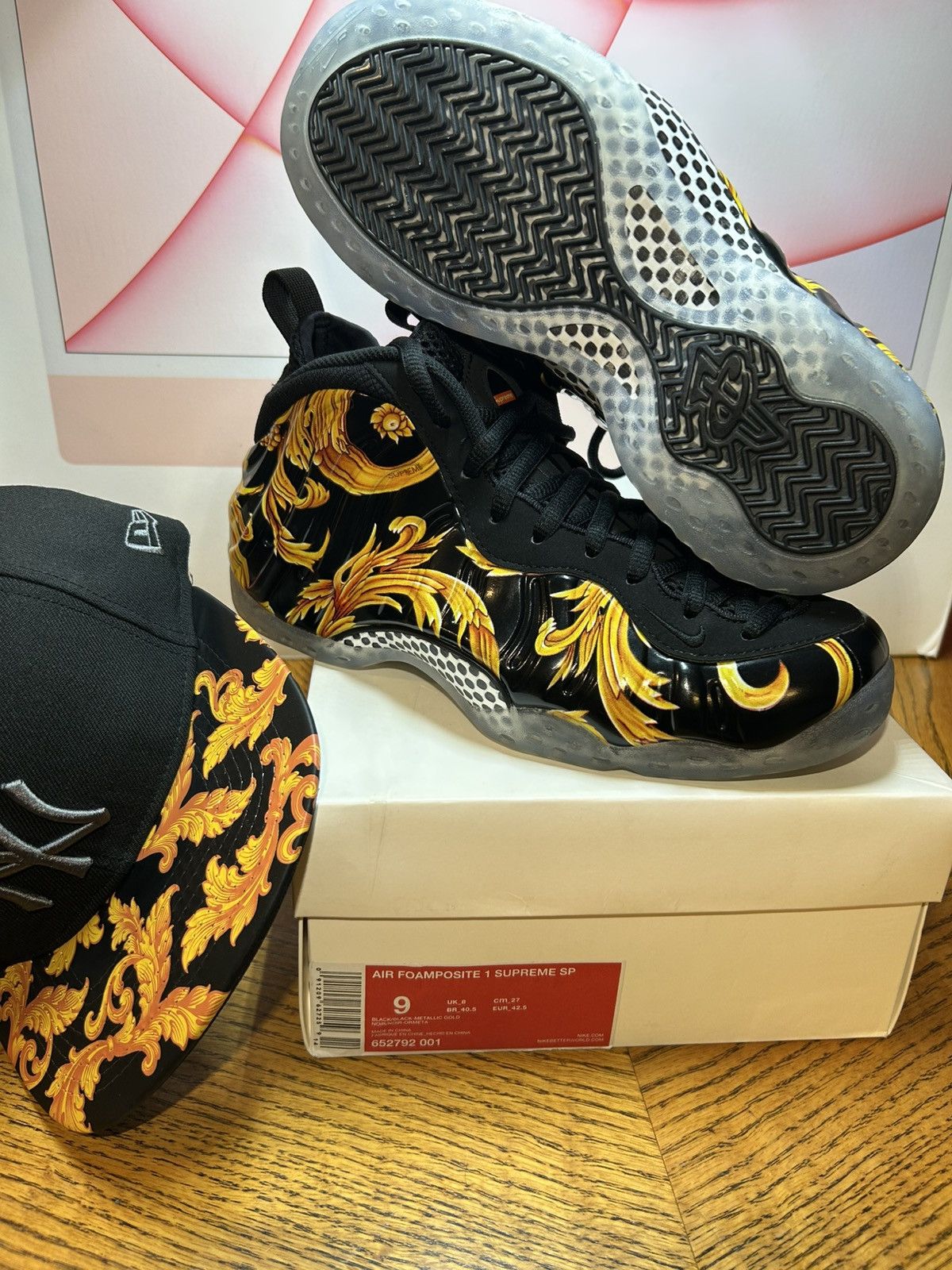 Nike × Supreme Size 9 - Supreme x Nike Air Foamposite One SP Black 2014 Size US 9 / EU 42 - 1 Thumbnail