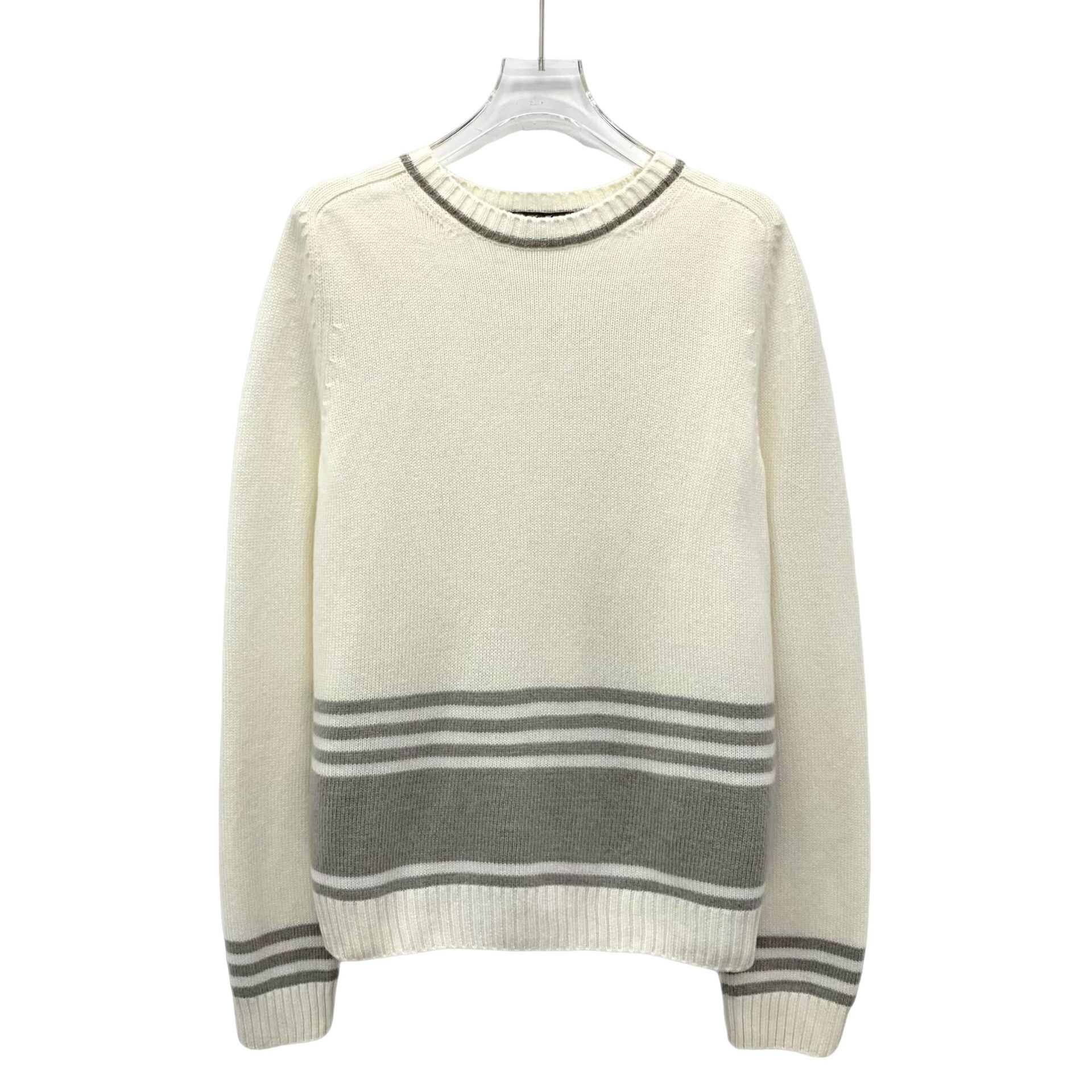 Loro Piana Loro Piana Striped Baby Cashmere Sweater IT 42 Size M / US 6-8 / IT 42-44 - 1 Thumbnail