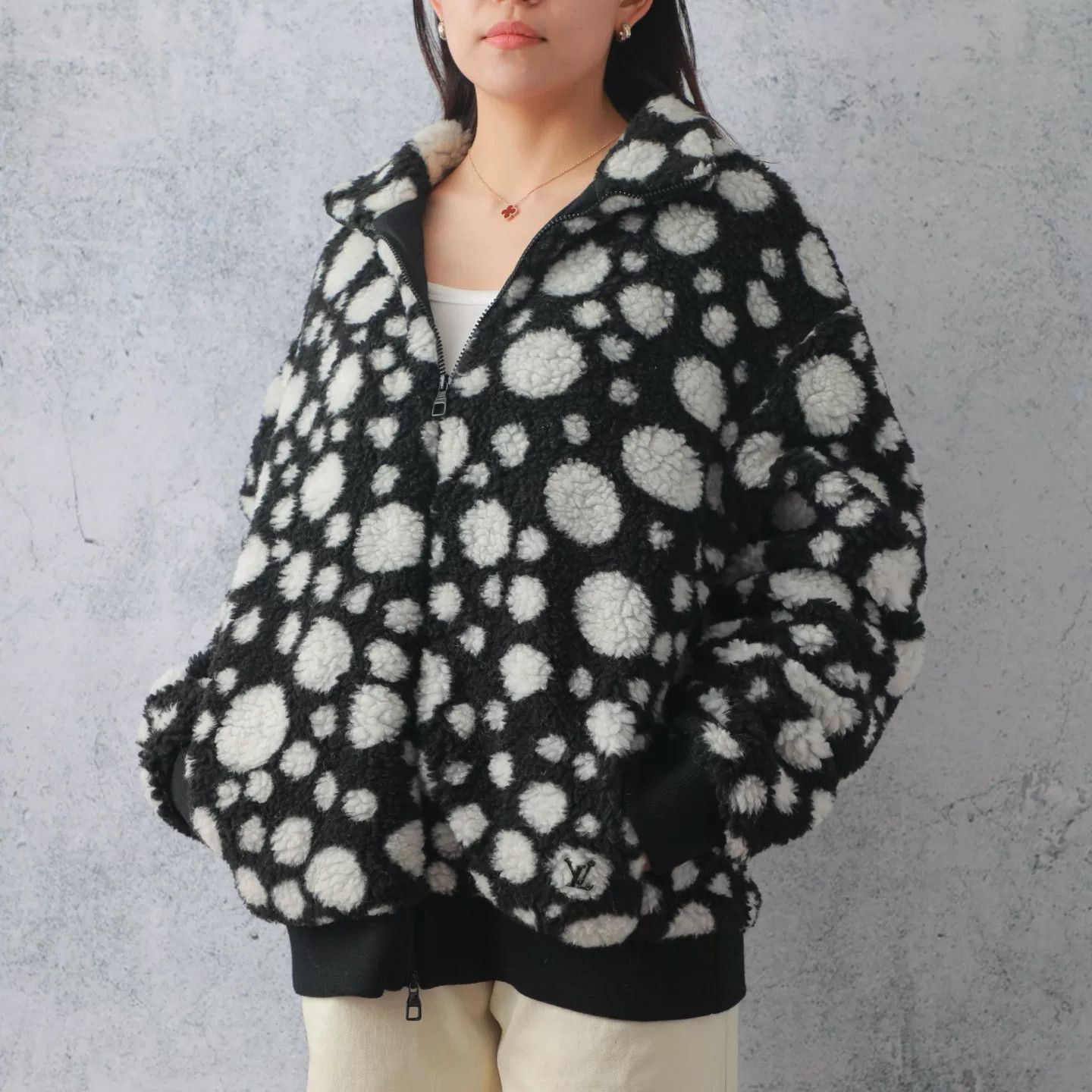Louis Vuitton Louis Vuitton x Yayoi Kusama Polka Dot Teddy Jacket Size L / US 10 / IT 46 - 1 Thumbnail