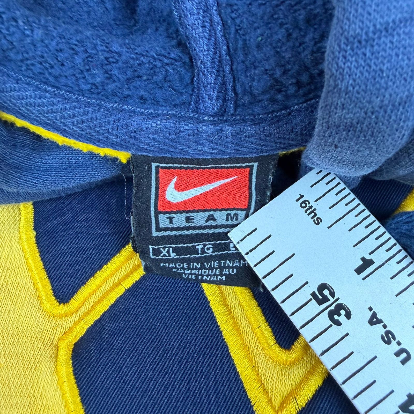 Nike Vintage Nike West Virginia Center Swoosh Hoodie - XL Size US XL / EU 56 / 4 - 3 Thumbnail