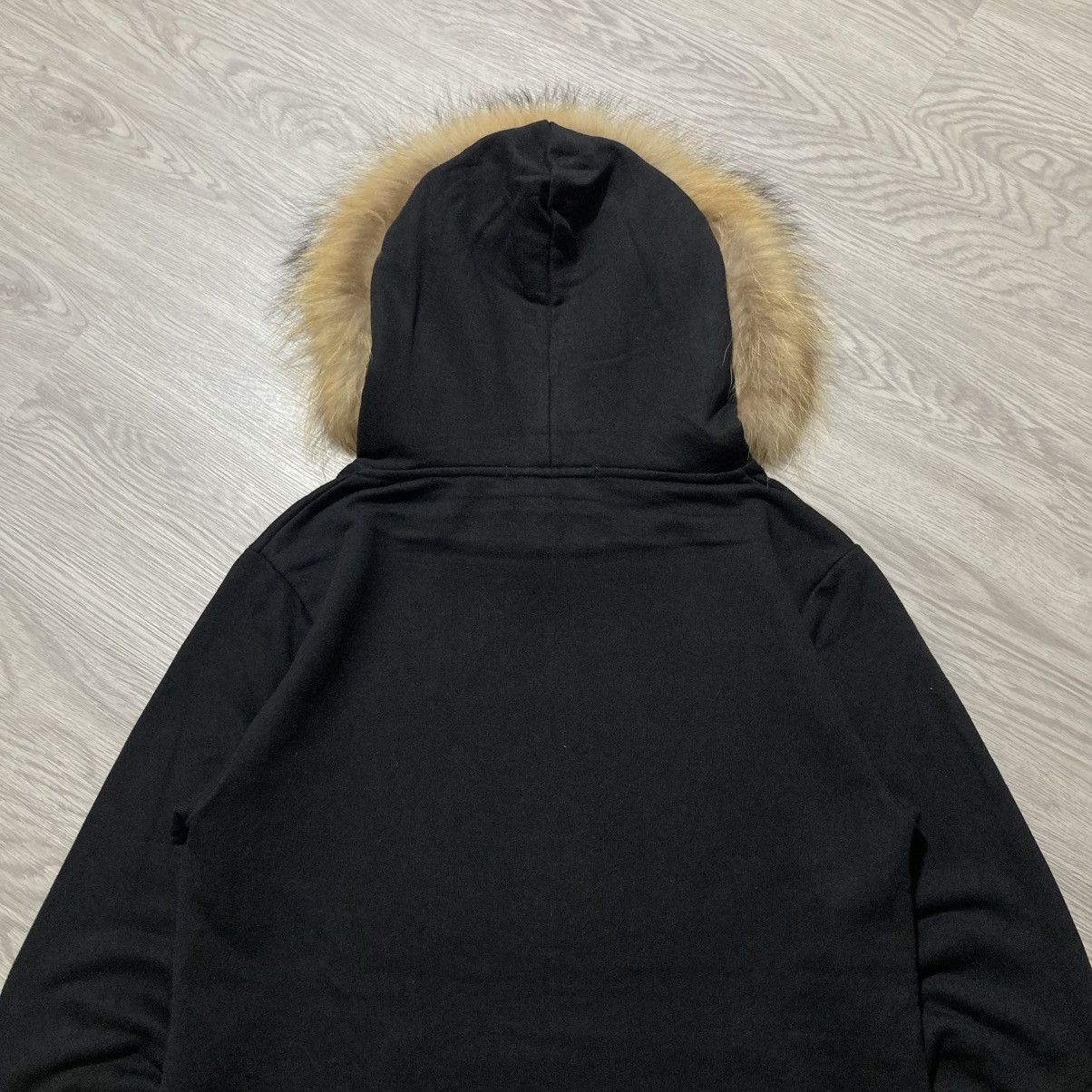 Japanese Brand 2000s CavariA Studed Gothic Punk Style Fur Hoodie Black Size US M / EU 48-50 / 2 - 11 Thumbnail