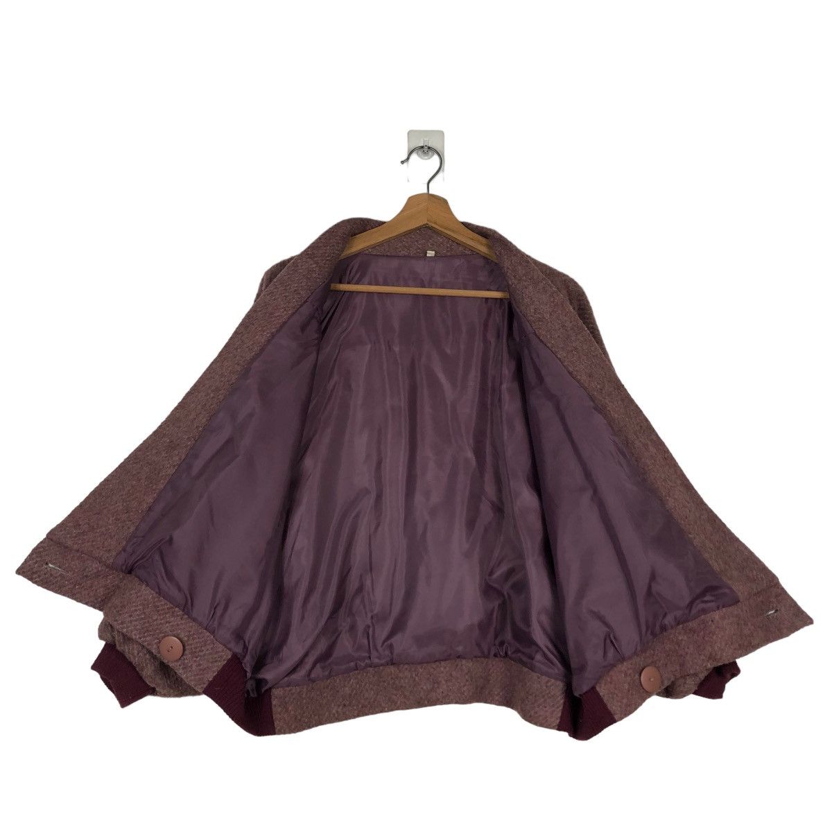 Japanese Brand VINTAGE WOOL BOMBER JACKET DOUBLE BREAST ISSEY MIYAKE JAPAN Size US M / EU 48-50 / 2 - 6 Thumbnail