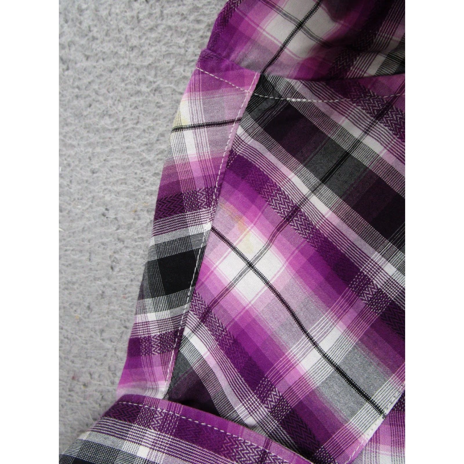 Vintage Rock&Roll Cowgirl Shirt Western Rhinestones Button-Up Size M Purple Read Read? Size M / US 6-8 / IT 42-44 - 5 Thumbnail