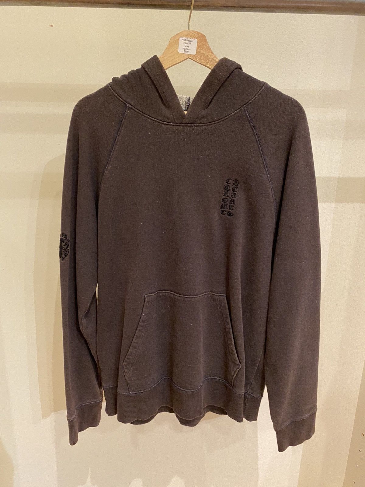 Pre-owned Chrome Hearts Why Not Ppo Hoodie In Grey