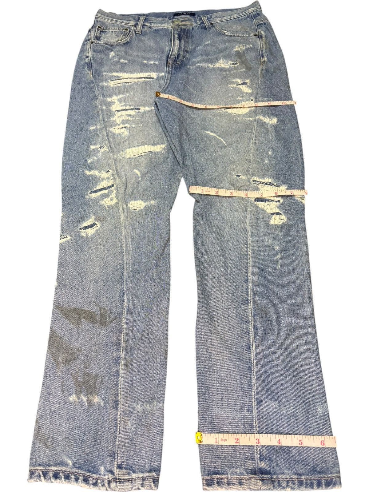 Kapital Vintage Japanese Brand Sashiko Distressed Jeans Size 31" - 8 Thumbnail