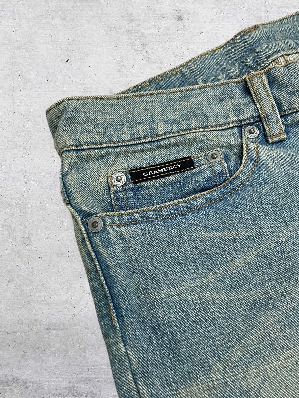 Japanese Brand VINTAGE GRAMERCY 90S JAPAN DESIGNER MUDWASH CLASSIC DENIM Size US 28 / EU 44 - 8 Thumbnail