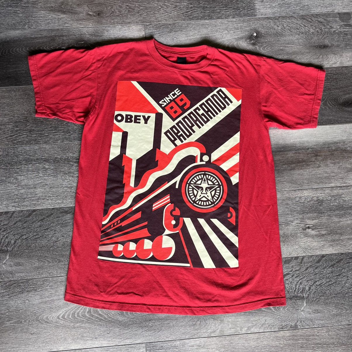 Obey Vintage 2000s Obey Propaganda Since 89 Train Political Tee Size US M / EU 48-50 / 2 - 1 Thumbnail
