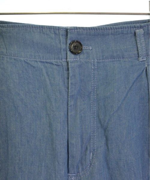 Comme des Garcons SHIRT Casual Pants Cotton Zipper Plain 2 Tucks Blue Size US 31 - 4 Thumbnail