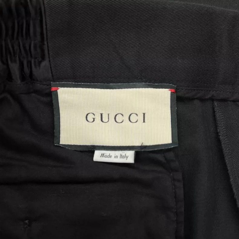 Gucci Stitching black trousers and casual trousers 2503-Nextarrow Size US 34 / EU 50 - 5 Thumbnail