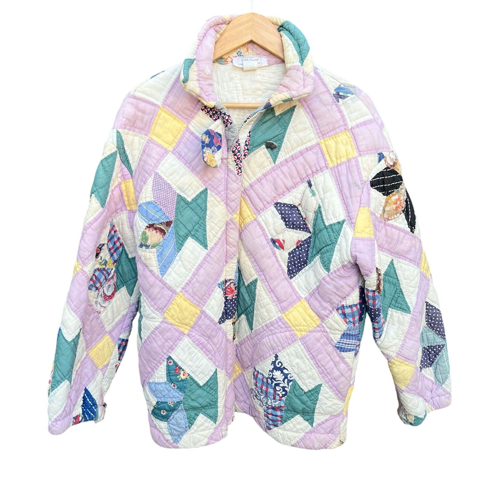& Other Stories Rare Vintage 70’s Hand Quilted Zip Up Jacket Size XL 23x29 Size US XL / EU 56 / 4 - 1 Thumbnail