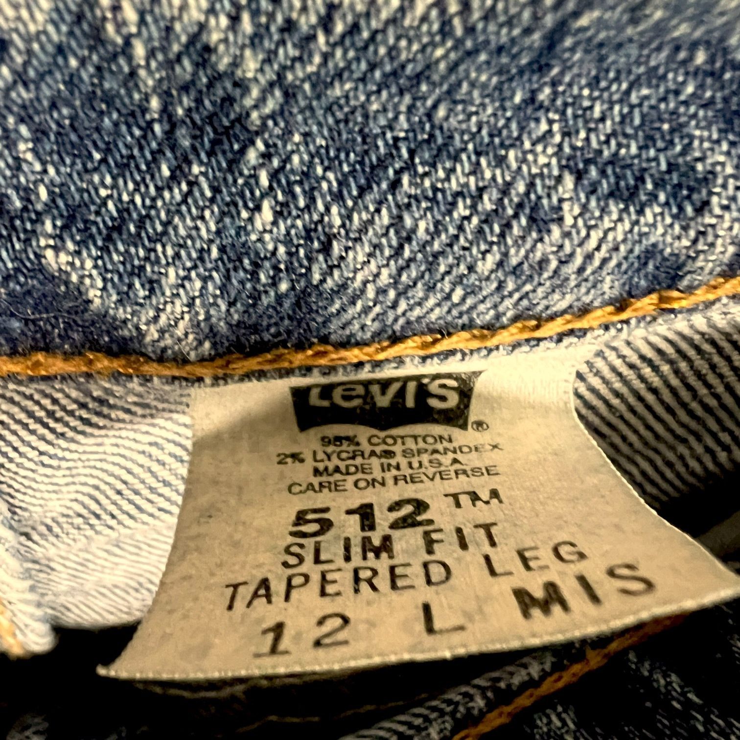 Levi's Vintage 90s Women's Levi's 512 Tapered Red Tab Jeans 12 L Size 34" / US 12 / IT 48 - 8 Thumbnail