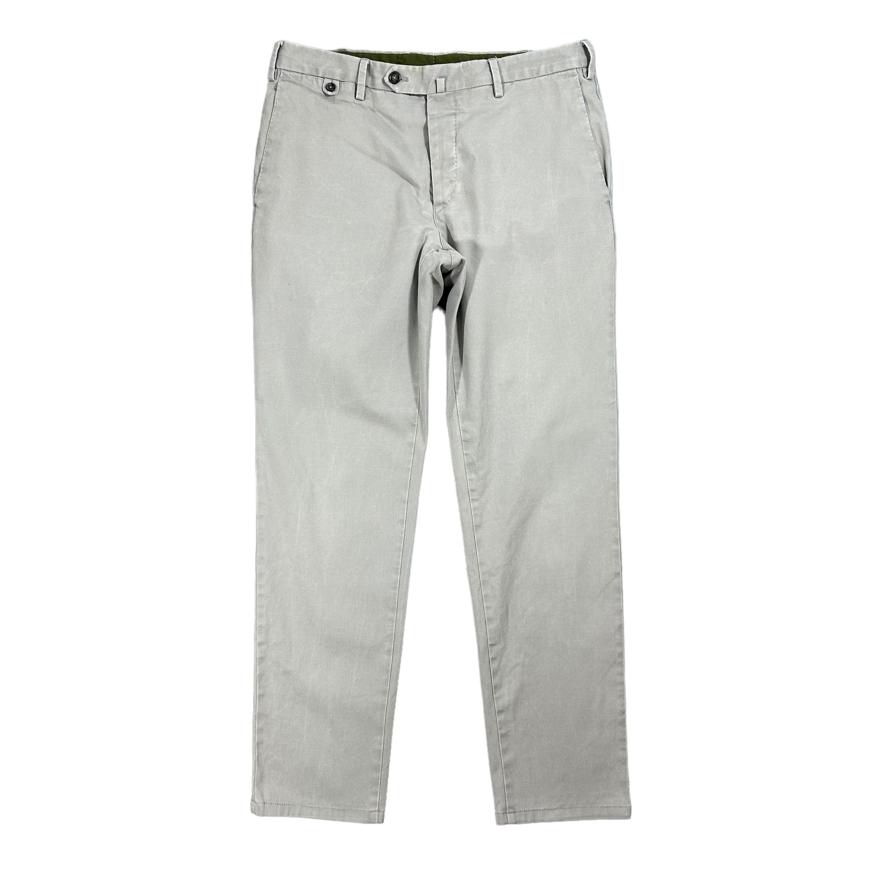 PT Torino PT01 Shaka Gray Slim Fit Tapered Classic Chino Pants W32L30 Size US 32 / EU 48 - 1 Thumbnail