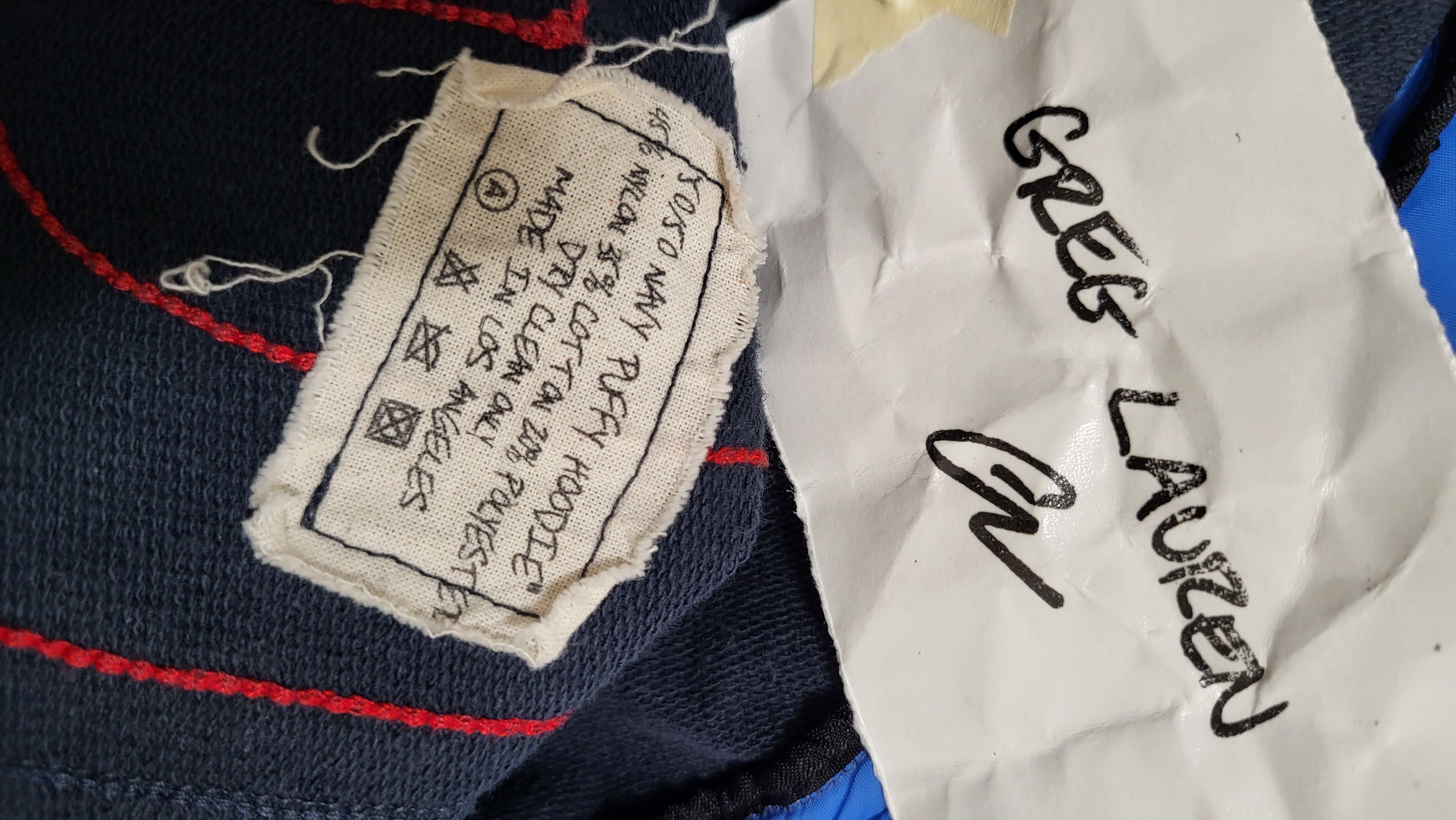 Greg Lauren $1.3k 50/50 Navy Puffy Split Hoodie Size US S / EU 44-46 / 1 - 5 Thumbnail