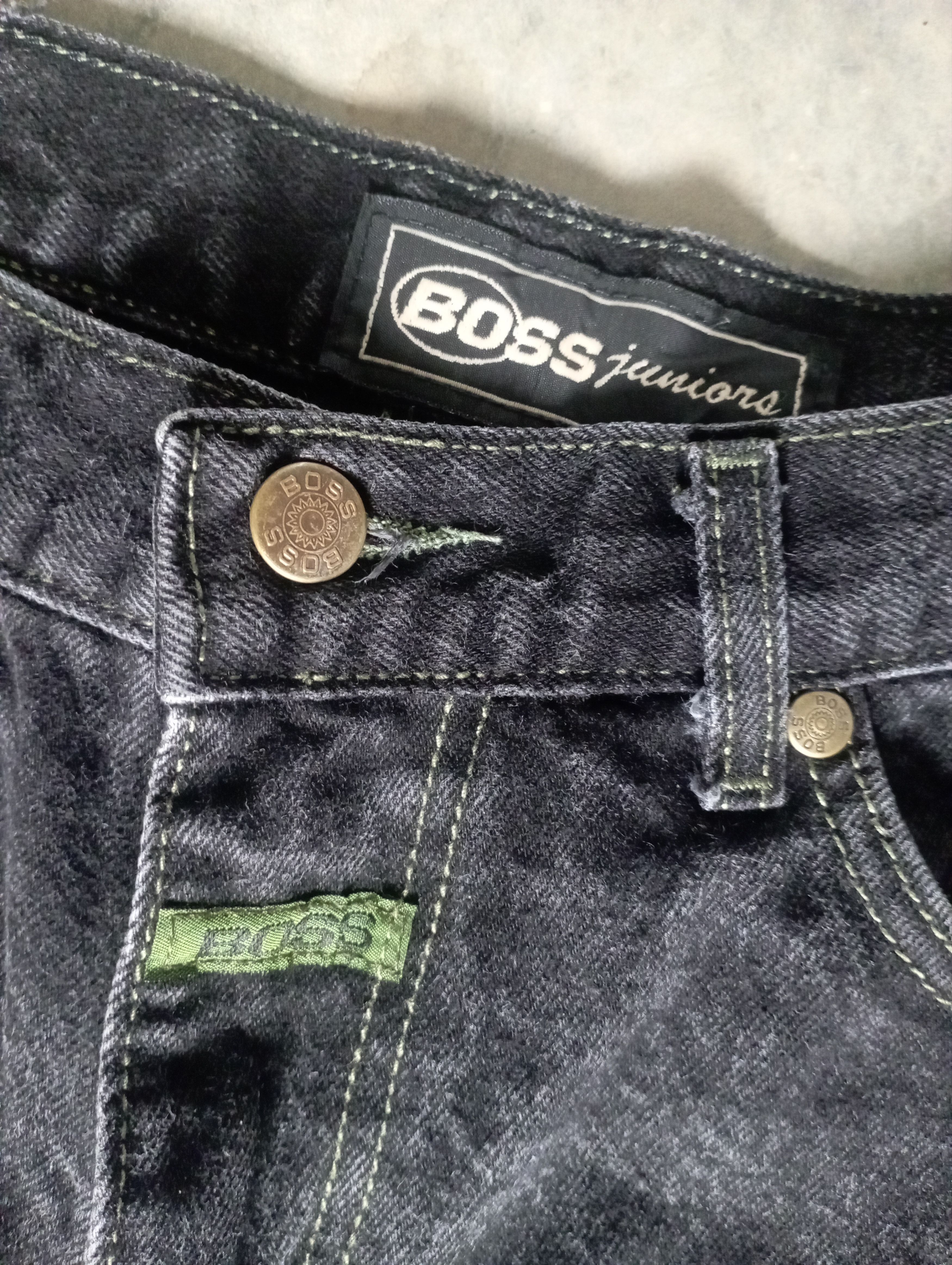 If Six Was Nine 1990 Made In USA Talon Zip BOSS Flared Jeans Size US 31 - 15 Thumbnail