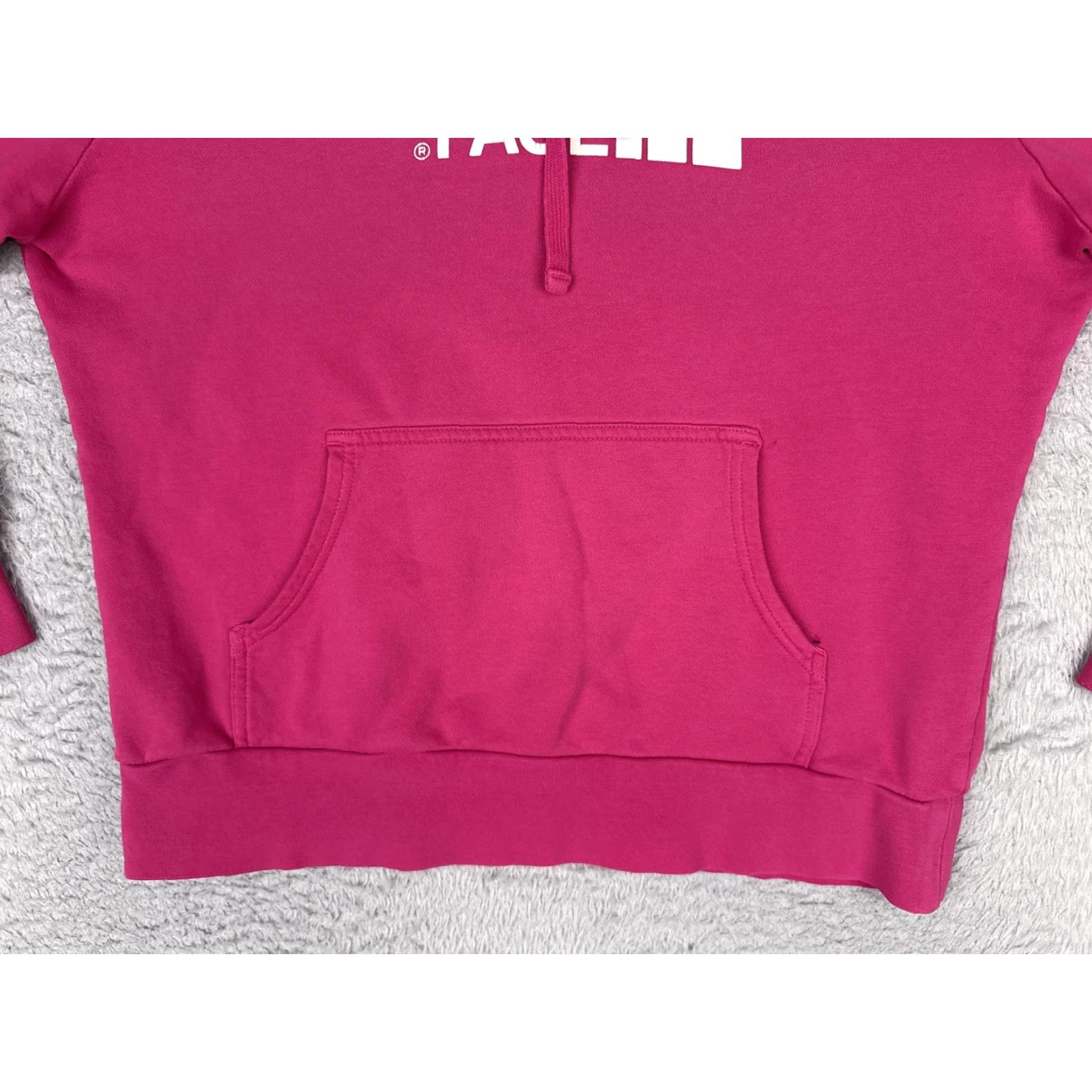 The North Face The North Face Hoodie Womens Large Pink Logo Pullover Kangaroo Fleece Sweatshirt Size L / US 10 / IT 46 - 5 Thumbnail