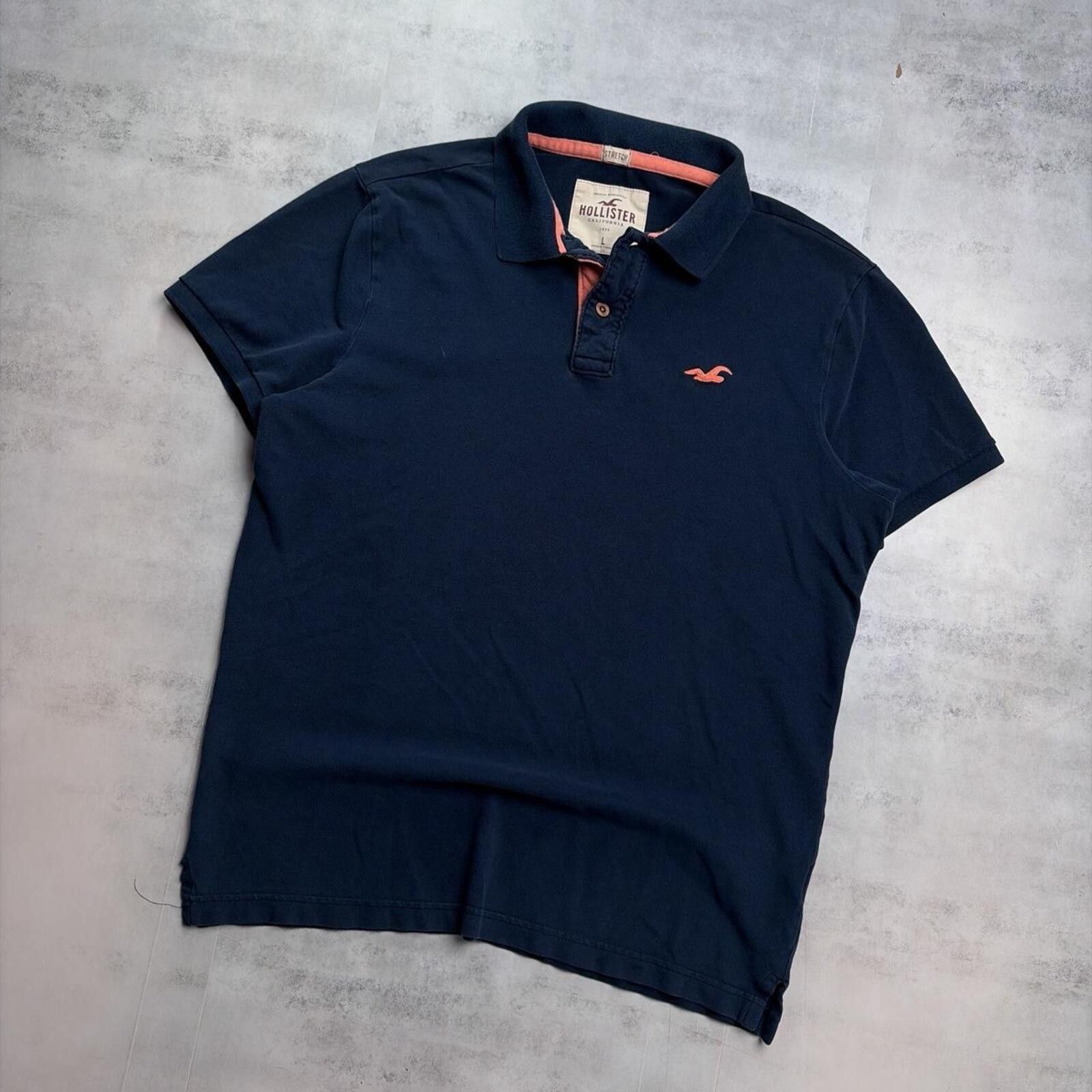 Other Y2K Navy Hollister Surf Grunge Polo Shirt Size L / US 10 / IT 46 - 2 Thumbnail