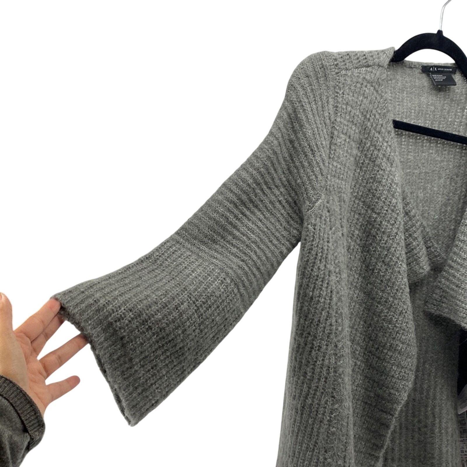 Armani Exchange Armani Exchange wool blend waterfall open cardigan size XS Size XS / US 0-2 / IT 36-38 - 4 Thumbnail