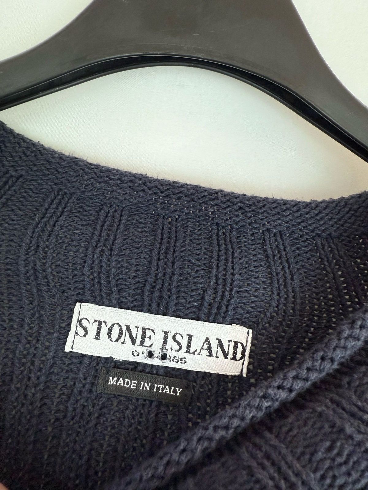 Stone Island STONE ISLAND 2004ss Archive Oversized Boat Neck Knit Size US XL / EU 56 / 4 - 8 Thumbnail