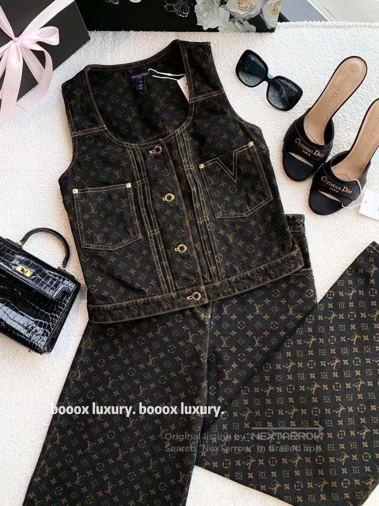 Louis Vuitton Louis Vuitton Old flower printed vest jacket| Size 4XL / US 24-26 - 1 Thumbnail