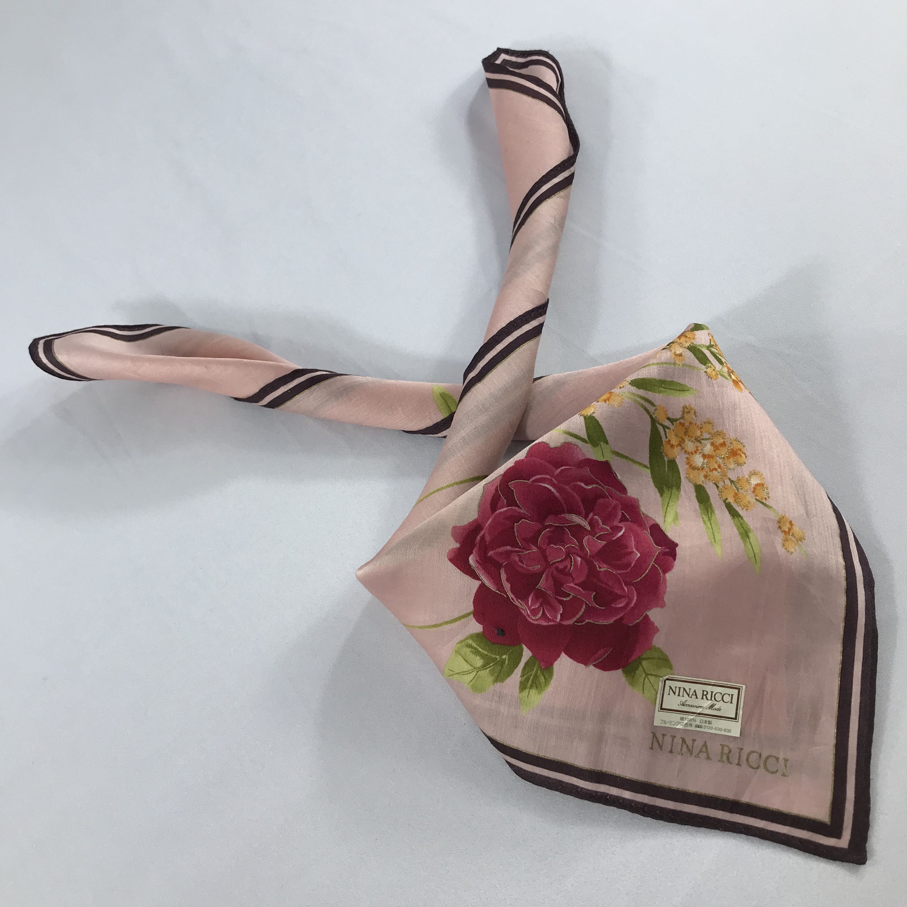 Nina Ricci × Vintage Nina Ricci Bandana / Handkerchief / Neckerchief - S2049 Size ONE SIZE - 4 Thumbnail