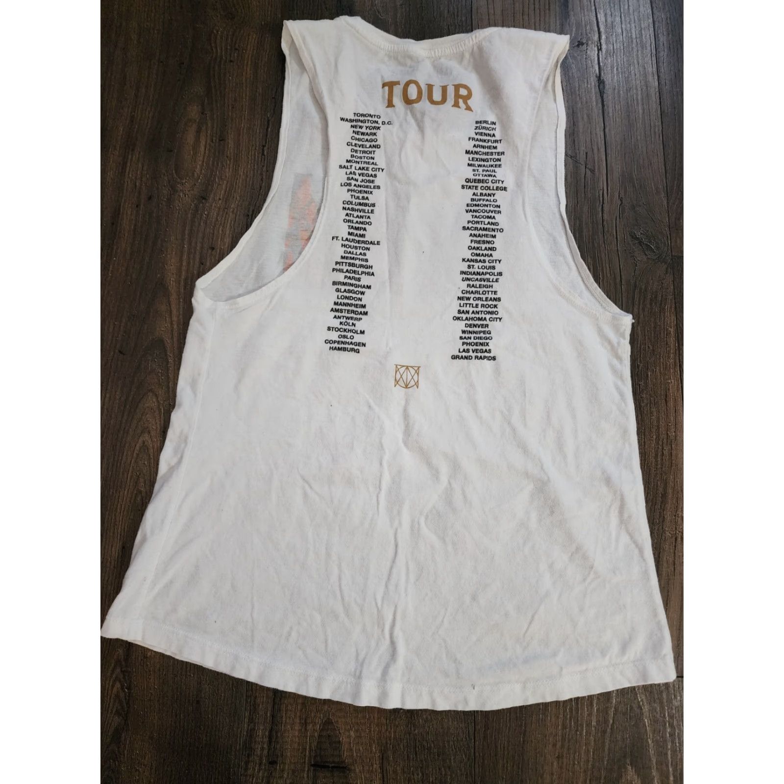 Doublet VINTAGE Justin Timberlake Man Of The Woods Concert T Shirt Tank Top M White 100% Cotton Double-Sided Men’s Tank Top Size M / US 6-8 / IT 42-44 - 2 Thumbnail
