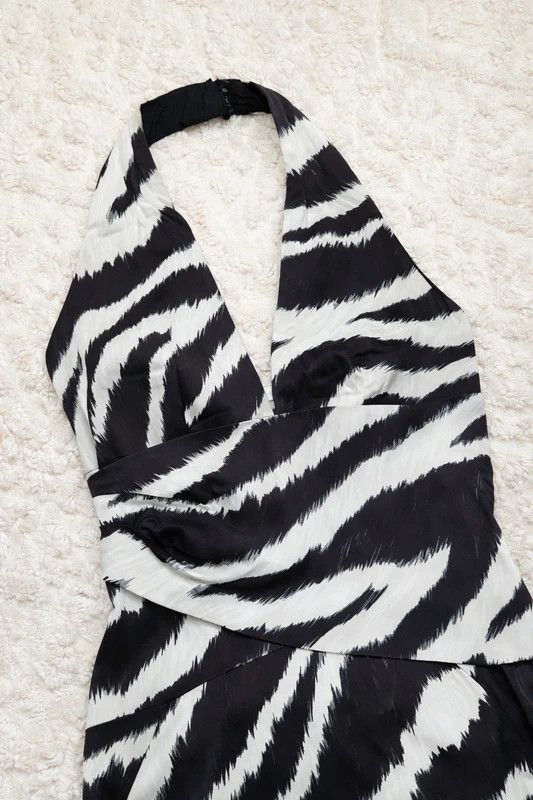 Karen Millen Zebra Print Karen Millen midi Dress . Size M / US 6-8 / IT 42-44 - 2 Thumbnail