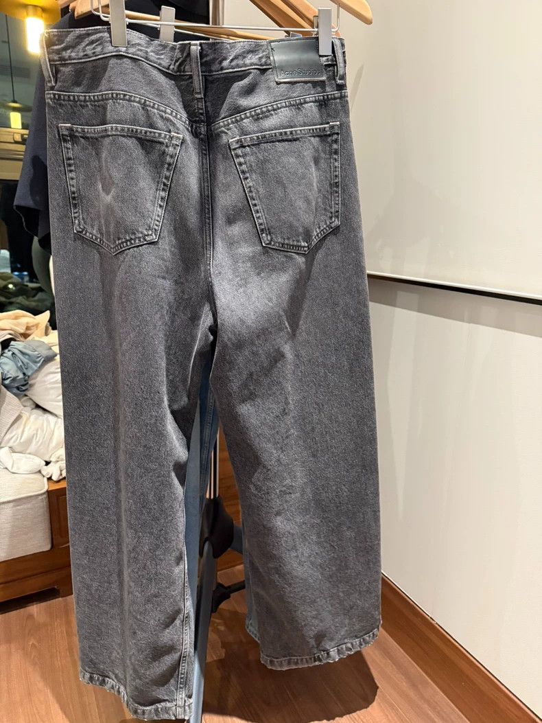 Acne Studios Acne Studios Black washed oversized loose wide-leg jeans Size US 32 / EU 48 - 5 Thumbnail