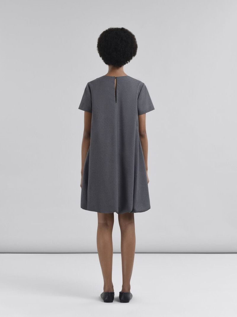 Marni o1f1d3z0326 Flared Mini Dress in Grey Size S / US 4 / IT 40 - 3 Thumbnail