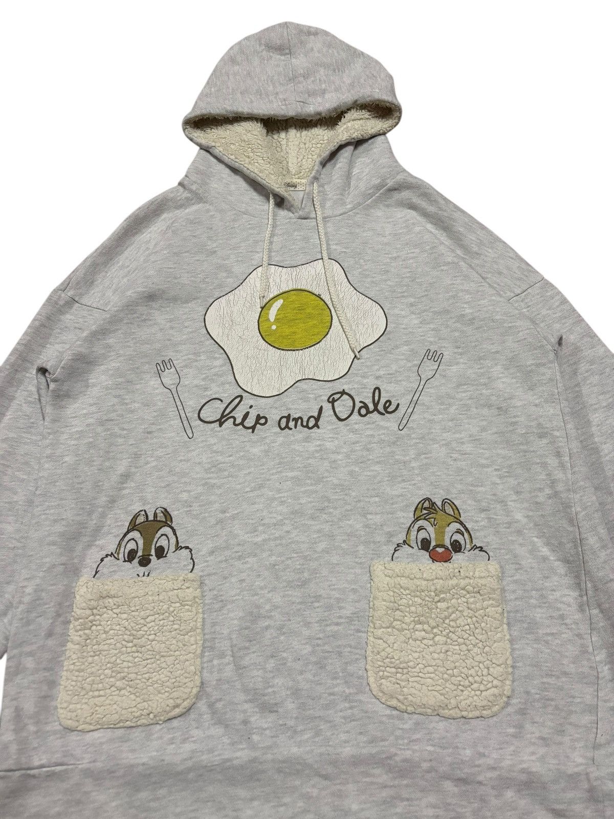 Cartoon Network Vtg 90s Disney Chipmunks Fleece Pocket Hoodie Size US M / EU 48-50 / 2 - 4 Thumbnail
