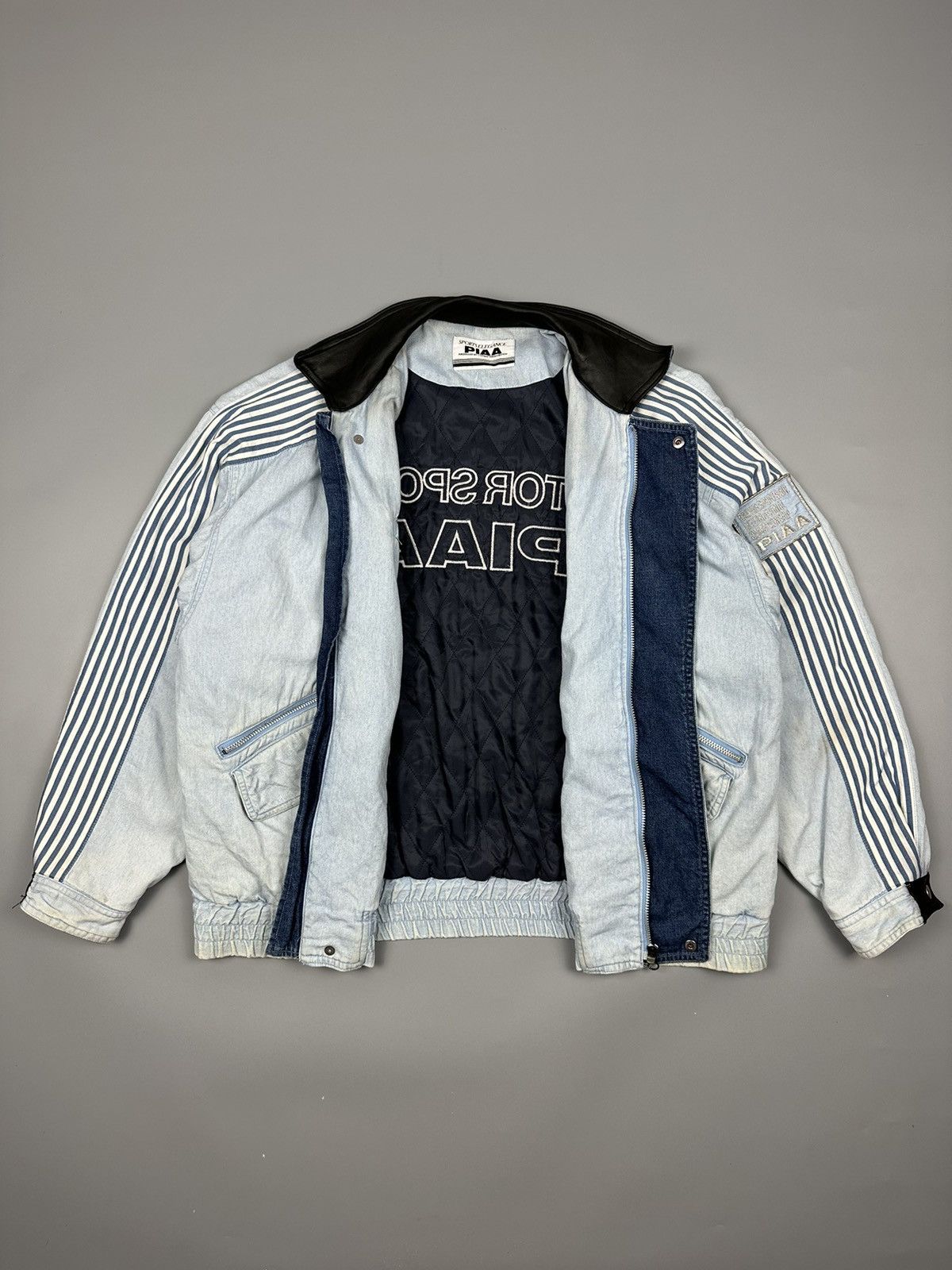 If Six Was Nine Vintage Piaa Motor Sports Denim Jacket Size US XXL / EU 58 / 5 - 11 Thumbnail