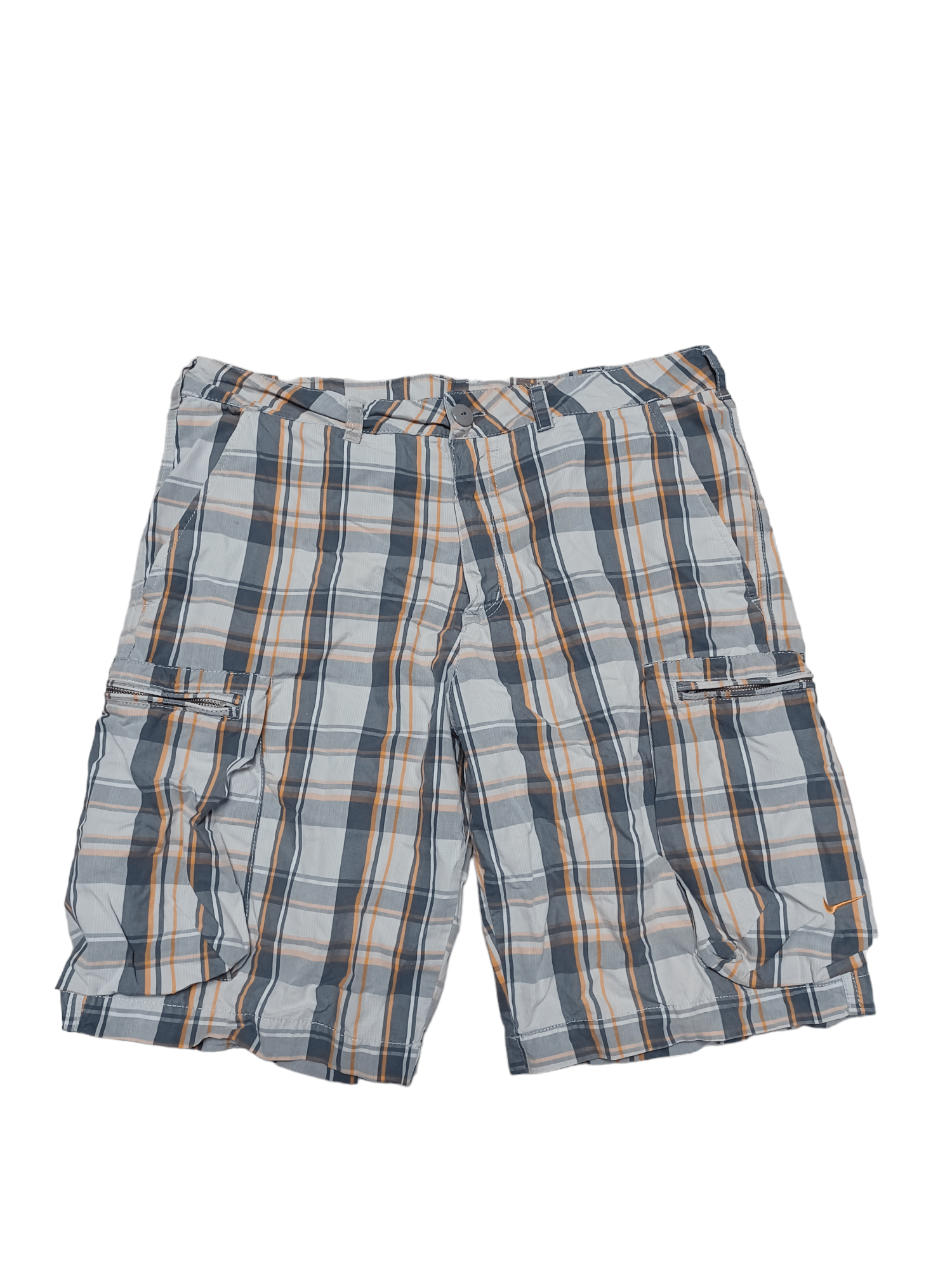 Nike ORANGE SWOOSH NIKE ATHLETIC DPT CARGO MULTIPOCKET SHORTS Size US 34 / EU 50 - 1 Thumbnail
