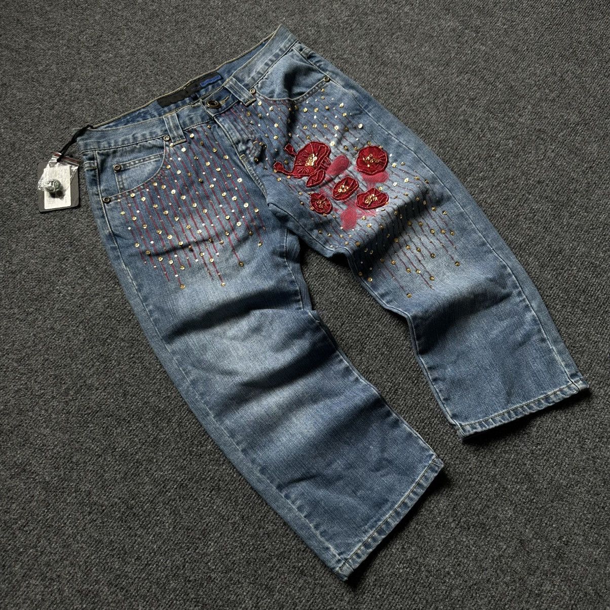 If Six Was Nine VTG Women’s Capri Jeans Ciorgia Johns Size 42 00s USA Hype Size 28" / US 6 / IT 42 - 4 Thumbnail