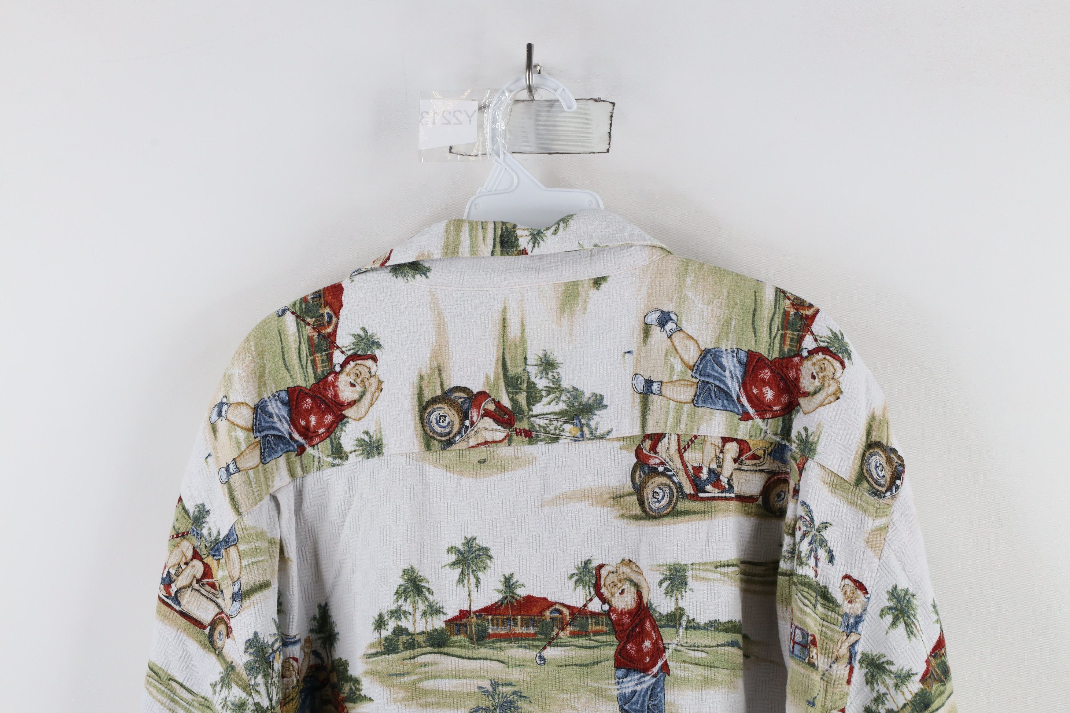 Vintage Vintage 90s Streetwear Christmas Santa Claus Button Shirt Size US XXL / EU 58 / 5 - 12 Thumbnail