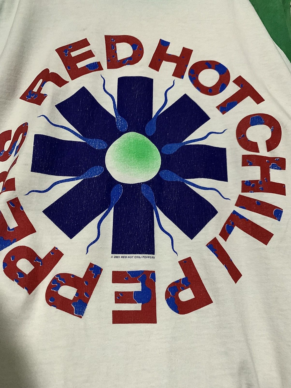 Vintage Vintage Red Hot Chili Peppers Raglan Tee rhcp band Size US L / EU 52-54 / 3 - 3 Thumbnail