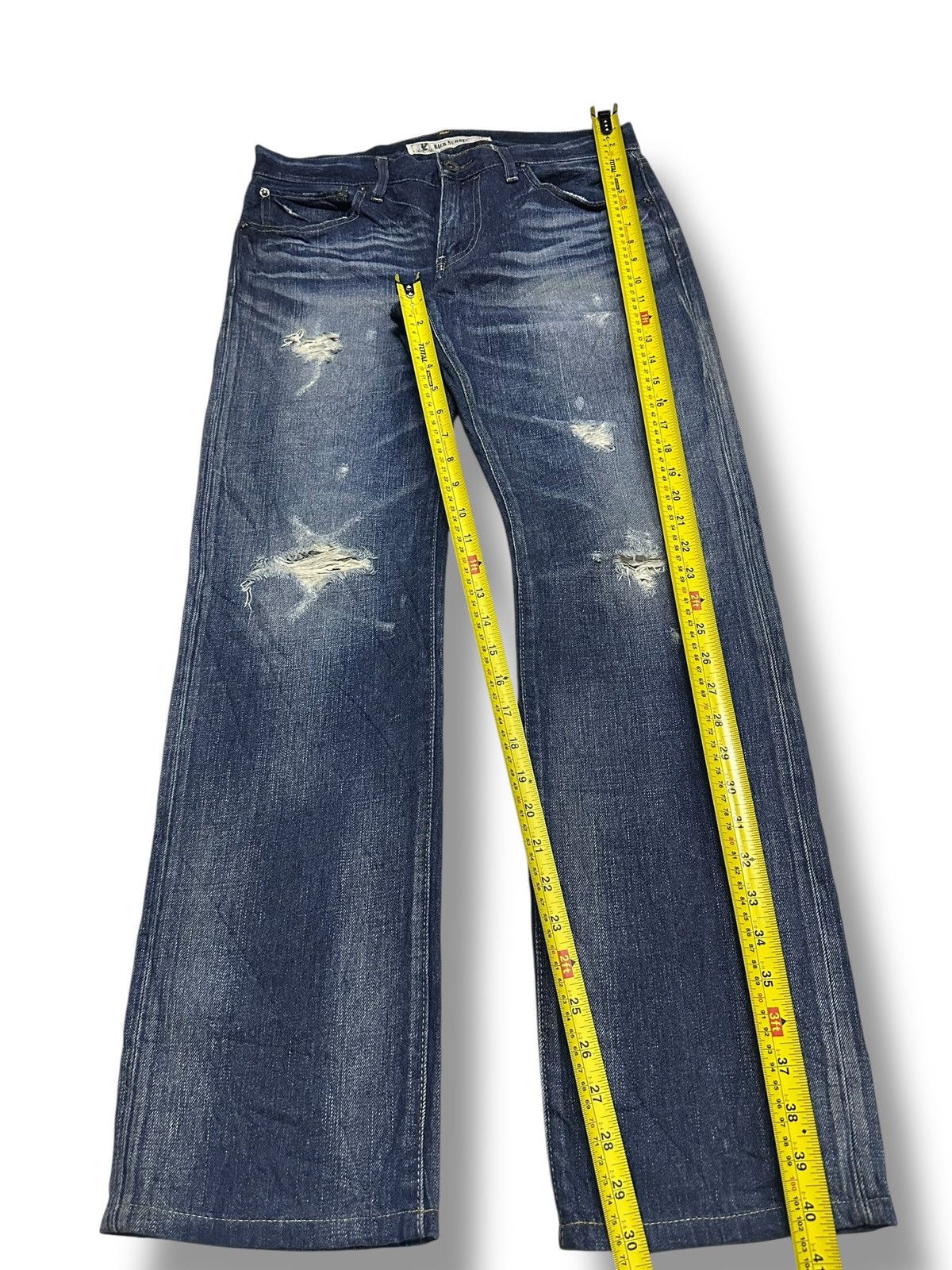 Japanese Brand Vintage Japan Distressed Jeans Baggy Style and Thunder Wash Size US 32 / EU 48 - 12 Thumbnail