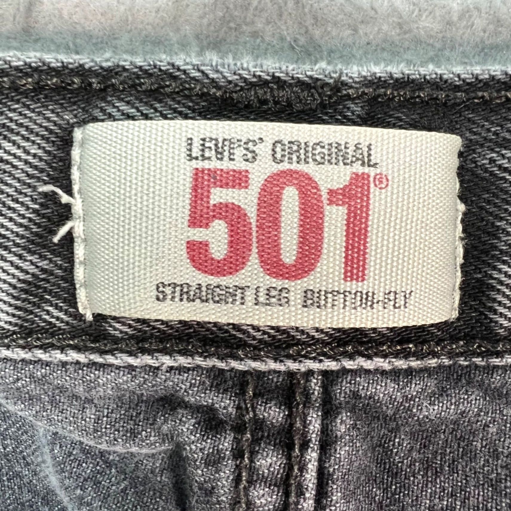 Levi's VTG Levi's 501 Mens Jeans Gray denim Straight Leg 31 x 30 Regular Inseam 30 Cotton 5-Pocket Size US 31 - 4 Thumbnail