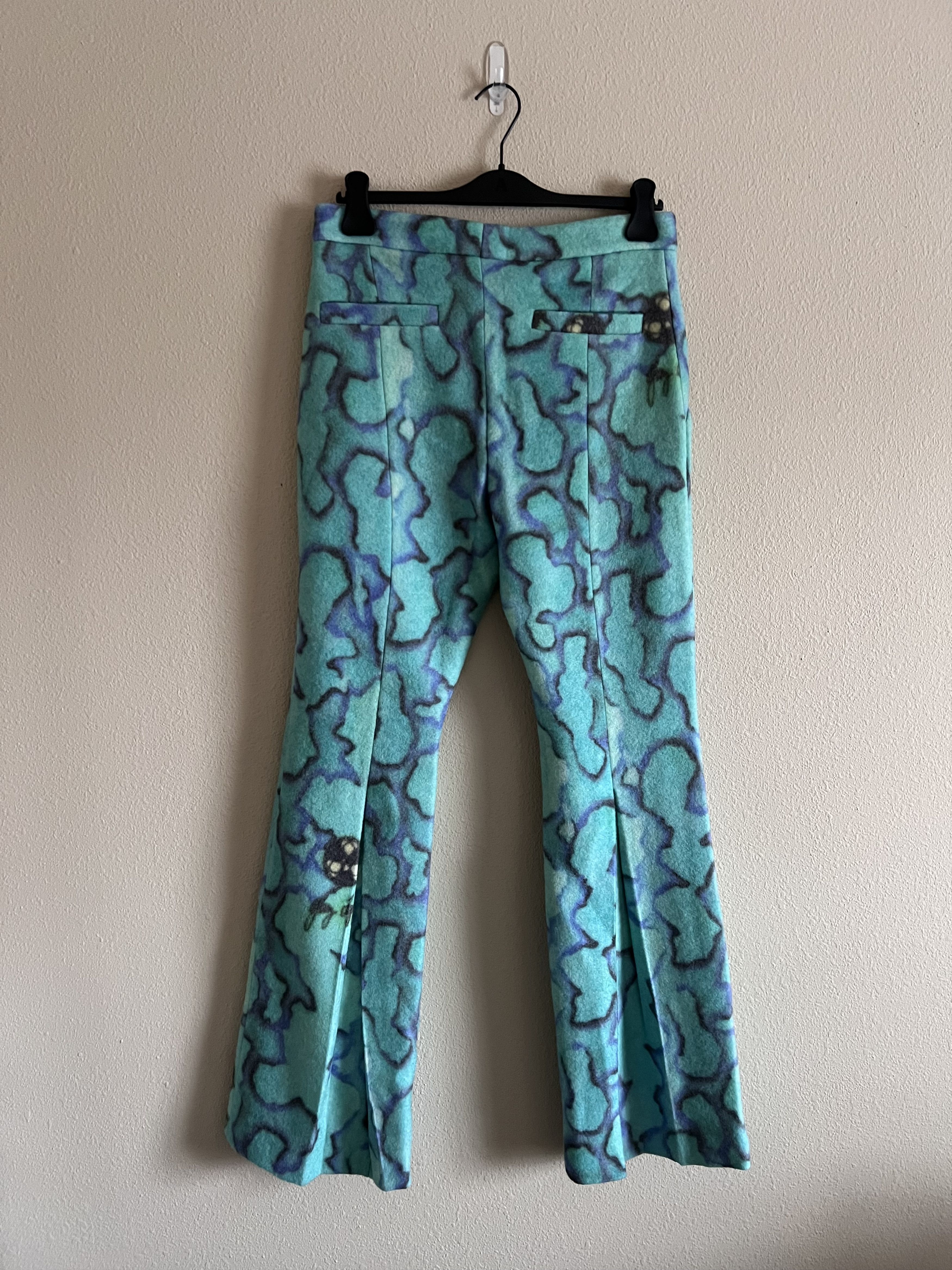 ERL ERL Back Vent Straight Leg Woven Pants in Blue Green (Rare) Size US 32 / EU 48 - 5 Thumbnail