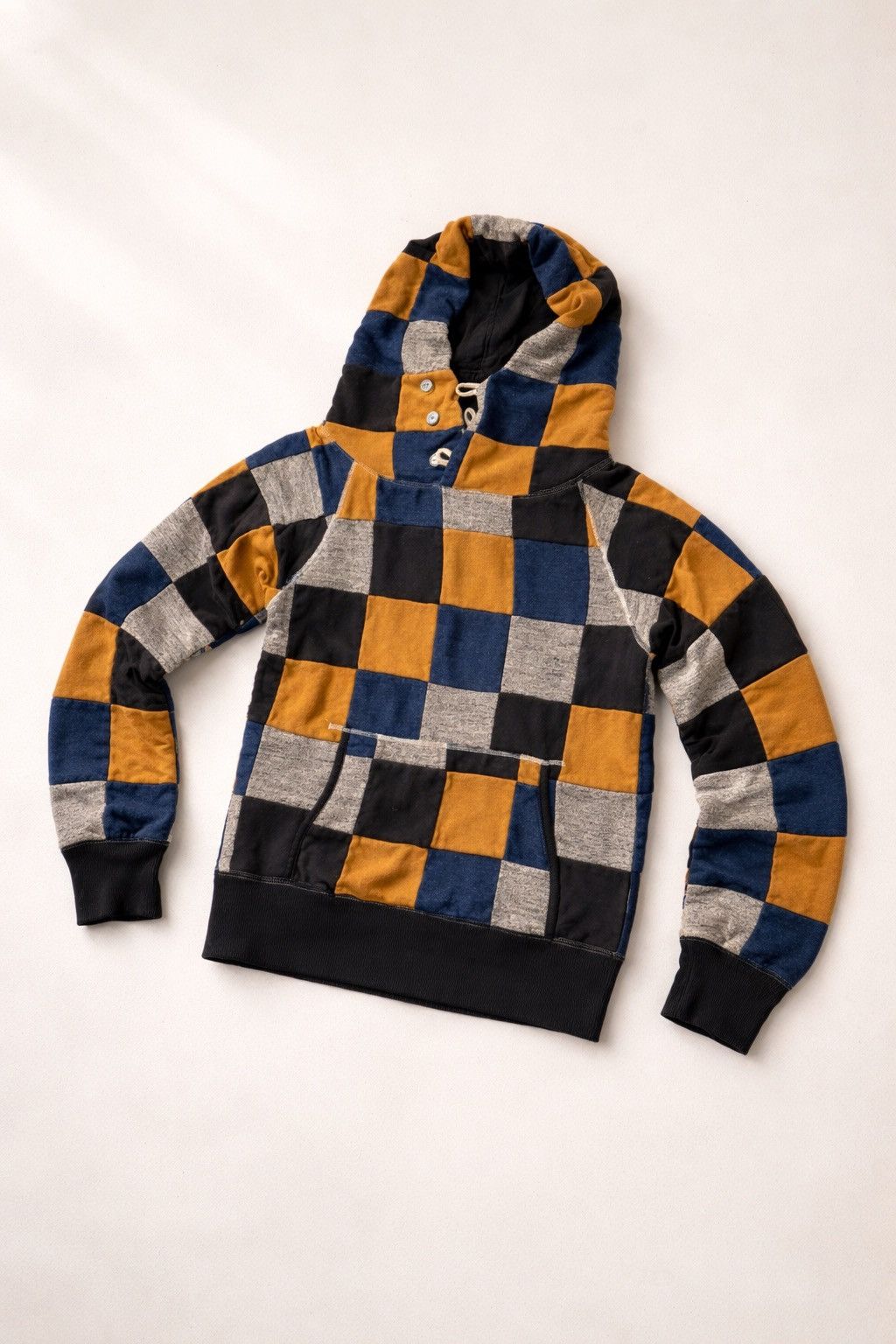Kapital Kapital Patchwork Colorblock Hoodie (Archive 2000s) Size US XL / EU 56 / 4 - 1 Thumbnail